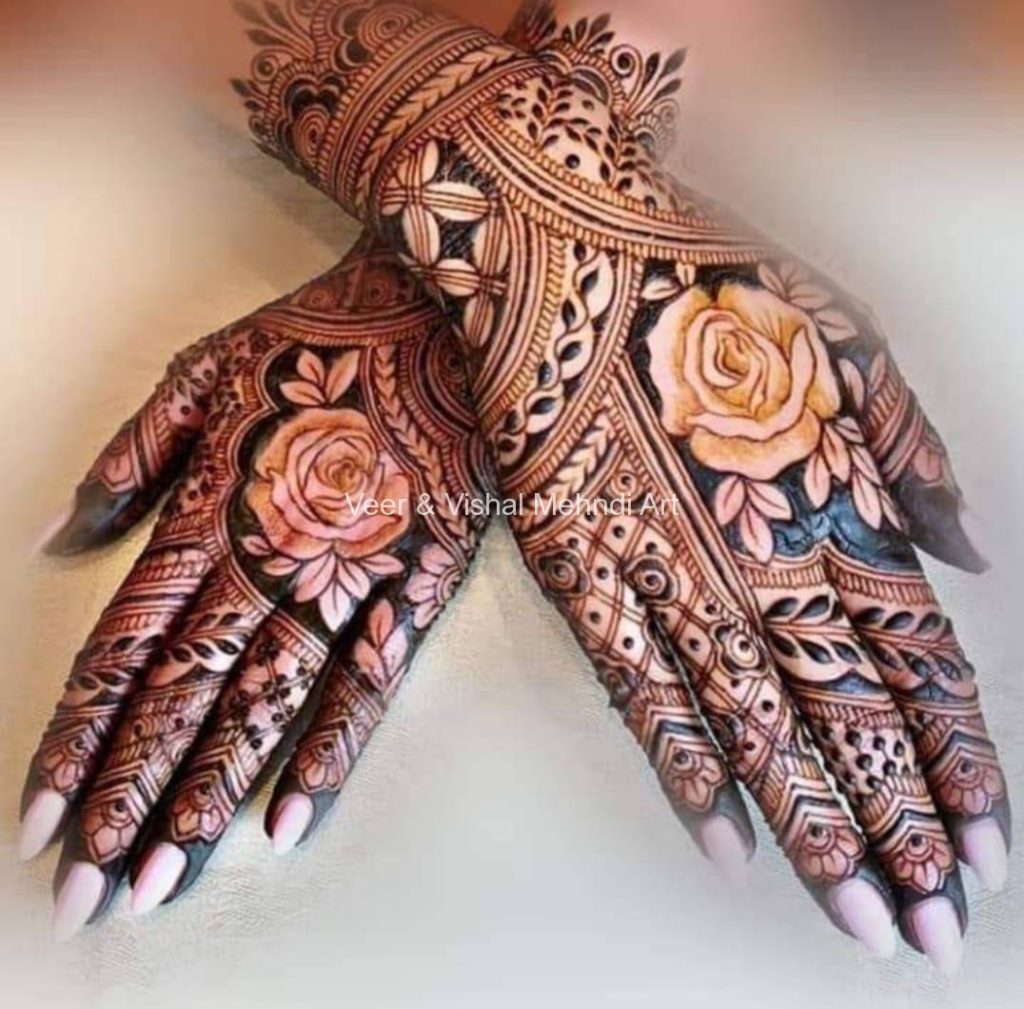 Front Back Mehndi Designs